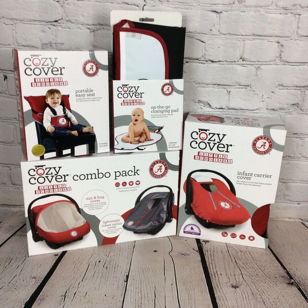 NCAA Crimson Tide “Baby Shower Gift Set” Easy Seat~Carrier Covers~Changing Pad